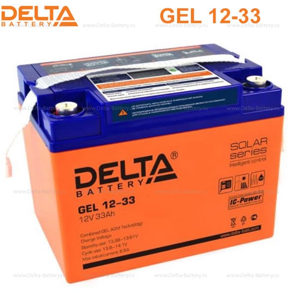Аккумуляторная батарея Delta GEL 12-33 в Астрахани