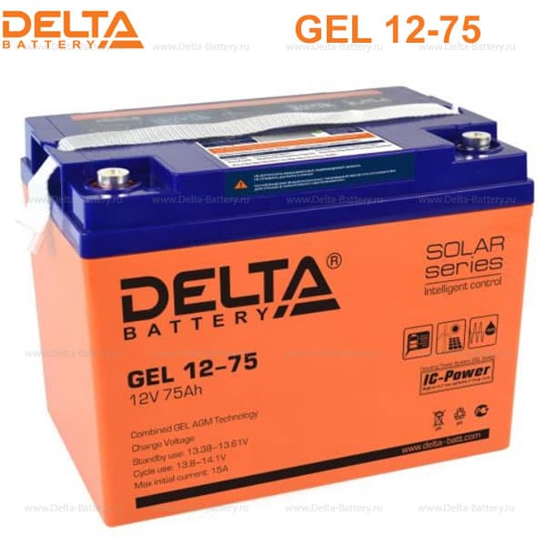 Аккумуляторная батарея Delta GEL 12-75 в Астрахани