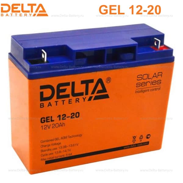 Аккумуляторная батарея Delta GEL 12-20 (12V / 20Ah) в Астрахани